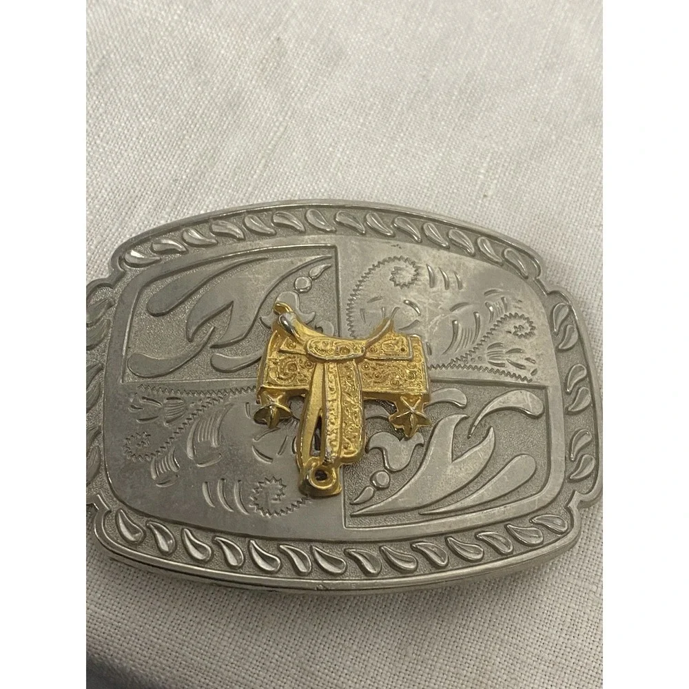 BELT BUCKLE 4x3 WITH SADDLE
